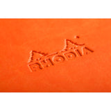 Rhodiarama Hardcover Notebook Pocket Lined Tangerine - Cafe Supply