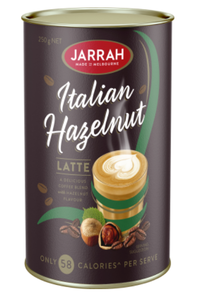 Jarrah Italian Hazelnut Latte 250g - Cafe Supply