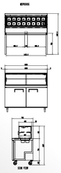 2 DOOR SANDWICH BAR WITH GLASS CANOPY 1530MM MSF8303G - Cafe Supply