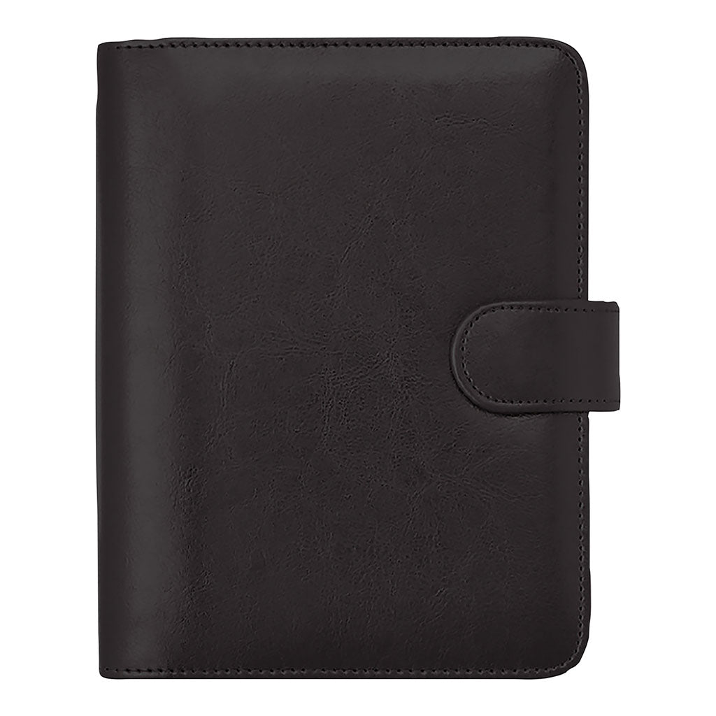 Debden Personal Dayplanner with Snap Closure Black - Cafe Supply