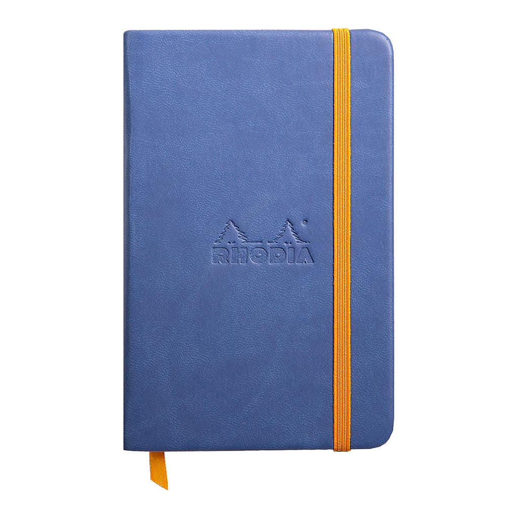 Rhodiarama Hardcover Notebook Pocket Lined Sapphire - Cafe Supply