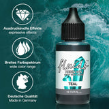 Octopus Fluids Resin Ink Teal Turquoise 30ml - Cafe Supply