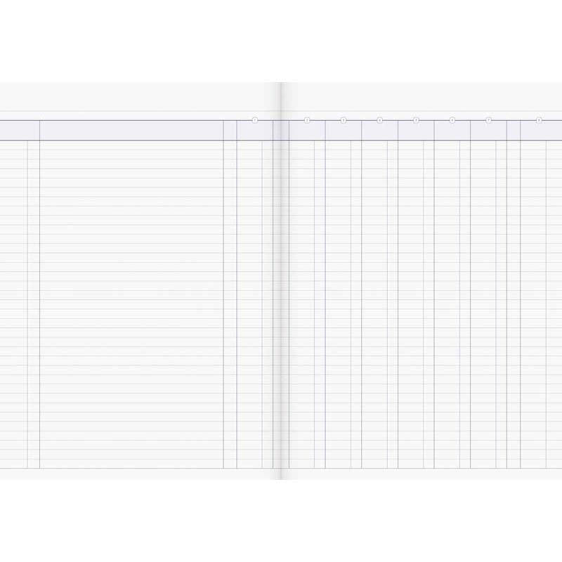 Milford A4 8 Money Column 26 Leaf Limp Analysis Book - Cafe Supply