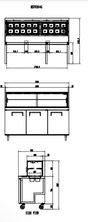 3 DOOR SANDWICH BAR WITH GLASS CANOPY 1846MM MSF8304G - Cafe Supply