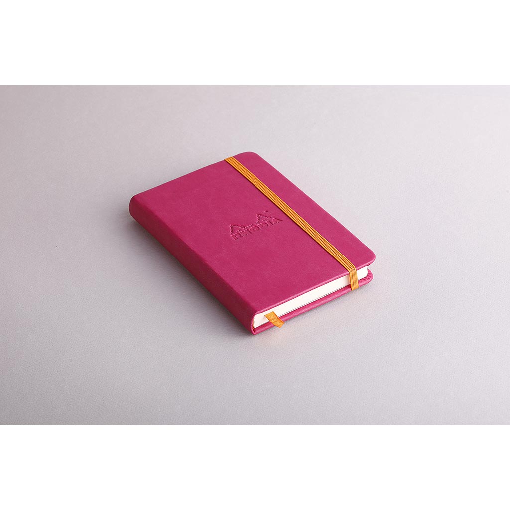 Rhodiarama Hardcover Notebook Pocket Lined Raspberry - Cafe Supply