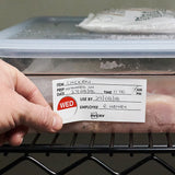 Avery Labels Shelf Life Removable 102x47mm White Black 500 Roll - Cafe Supply