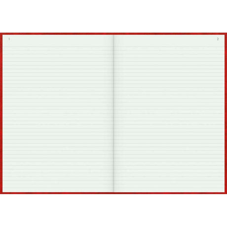 Milford A4 84lf Feint Paged Book Hard Cover - Cafe Supply