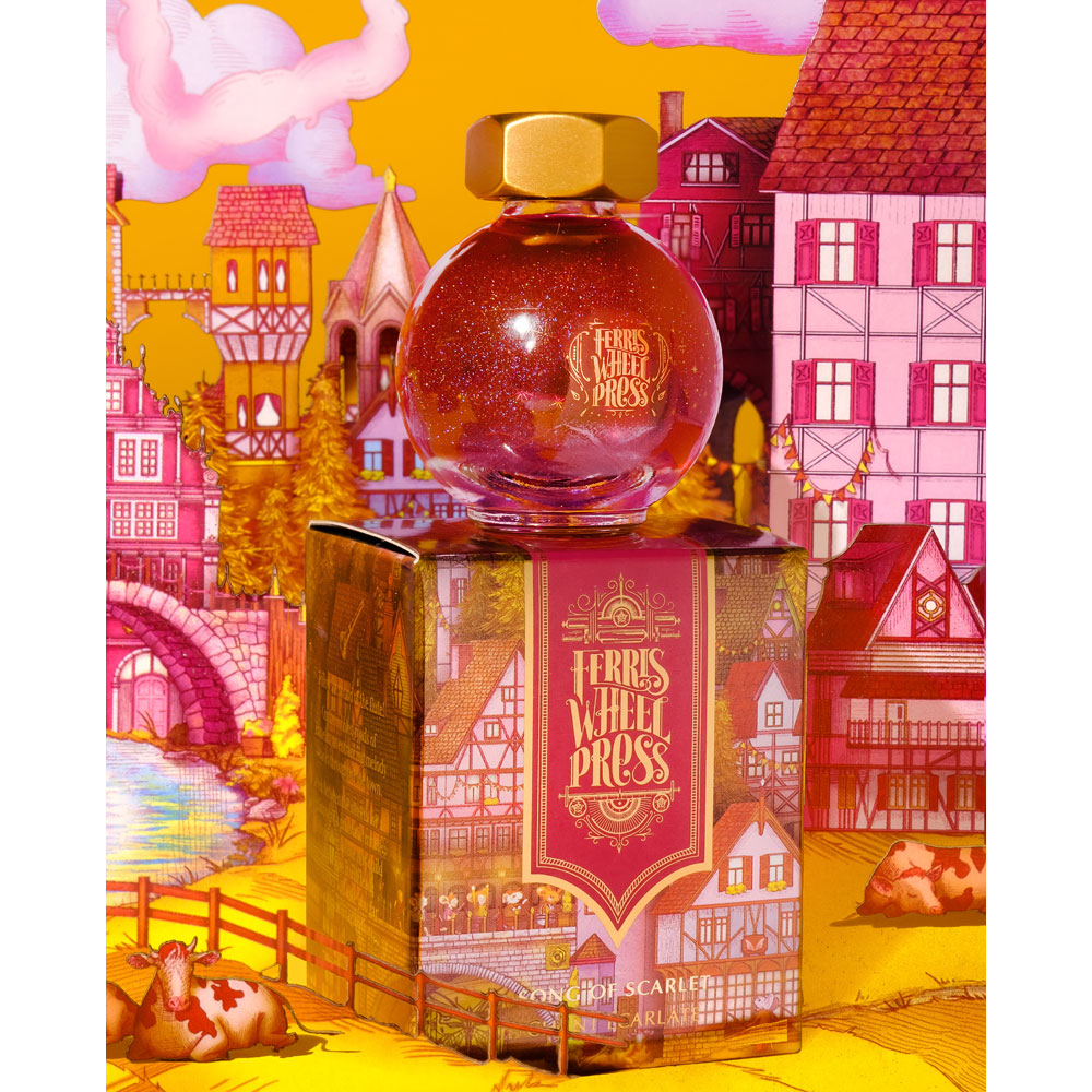 Ferris Wheel Press Fountain Pen Ink Ferritales Song of Scarlet 20ml - Cafe Supply