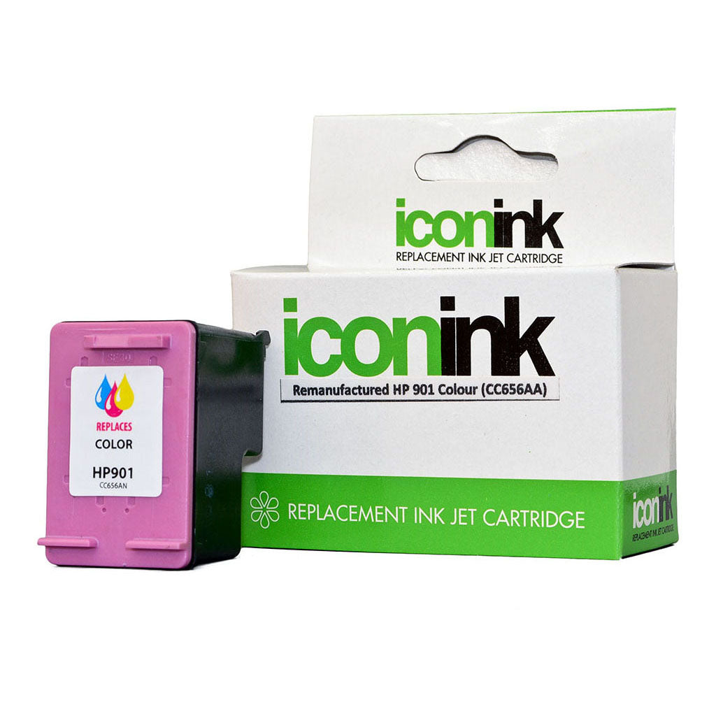 Icon Remanufactured HP 901 Colour XL Ink Cartridge (CC656A) - Cafe Supply