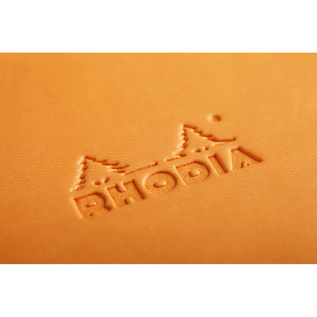 Rhodiarama Hardcover Notebook Pocket Lined Orange - Cafe Supply