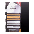 Rhodiactive Notebook Spiral A4+ Lined Black - Cafe Supply