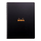 Rhodiactive Notebook Spiral A4+ Lined Black - Cafe Supply