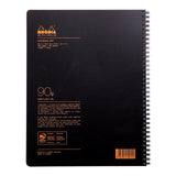 Rhodiactive Notebook Spiral A4+ Lined Black - Cafe Supply