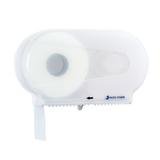 Pacific Hygiene Double Jumbo Toilet Roll Dispenser - White - Cafe Supply
