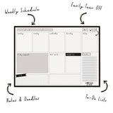 Pukka Carpe Diem Weekly Planner Pad Black - Cafe Supply