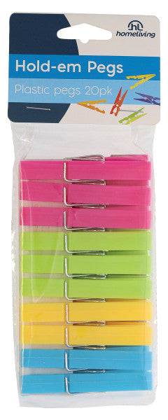 Homeliving Plastic Pegs 20 Pack
