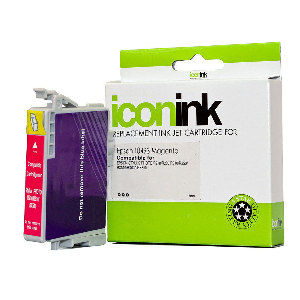 Icon Compatible Epson T0493 Magenta Ink Cartridge - Cafe Supply