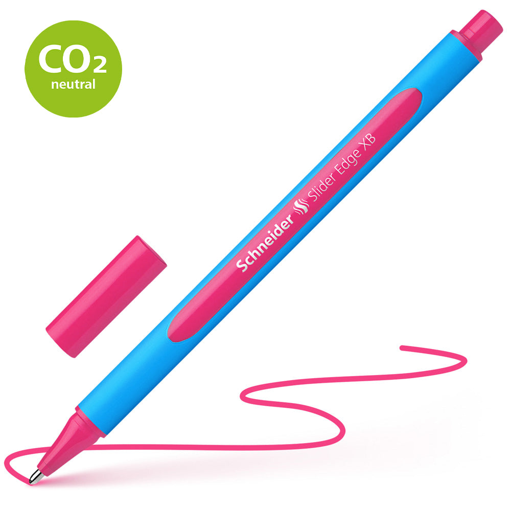 Schneider Ballpoint Pen Slider Edge Extra Broad Pink - Cafe Supply