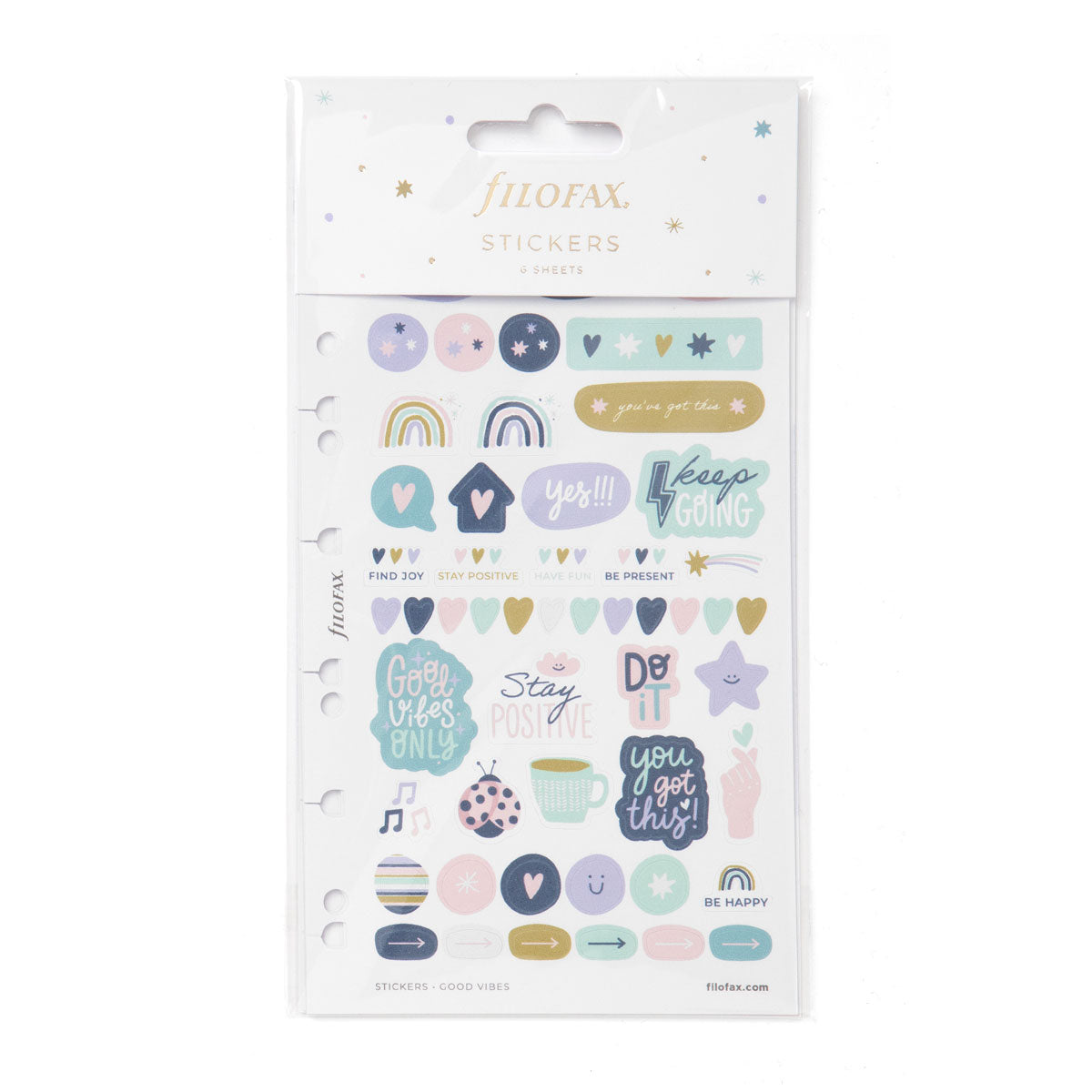 Filofax Good Vibes Stickers - Cafe Supply