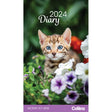 Collins Rosebank Diary Cats & Kittens Month to View Even Year - Cafe Supply