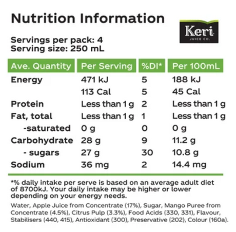 Keri Pulpy Tropical Fruit Drink 1l