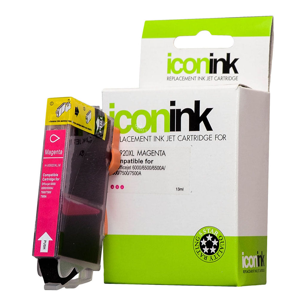 Icon Compatible HP 920 Magenta XL Ink Cartridge (CD973AA) - Cafe Supply