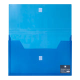 OSC Document Wallet FC Velcro Closure Blue - Cafe Supply