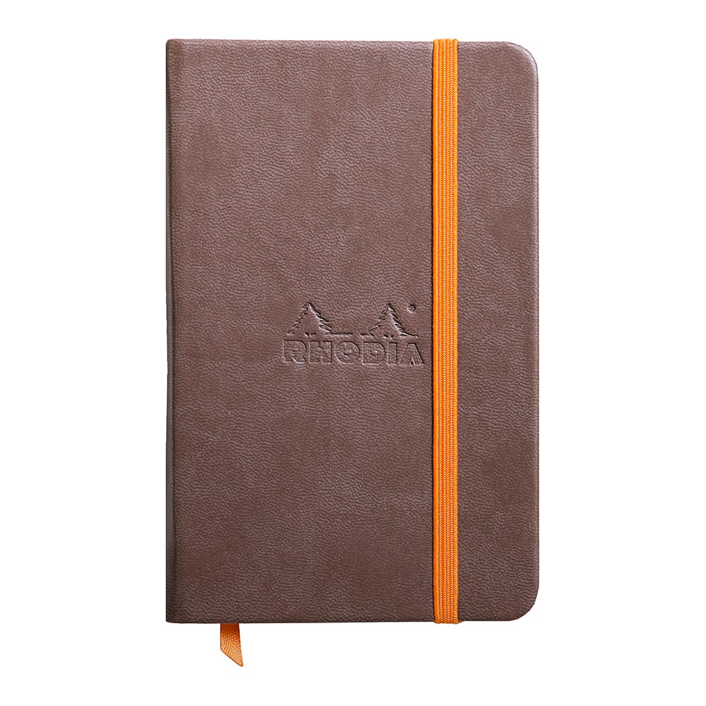 Rhodiarama Hardcover Notebook Pocket Lined Chocolate - Cafe Supply