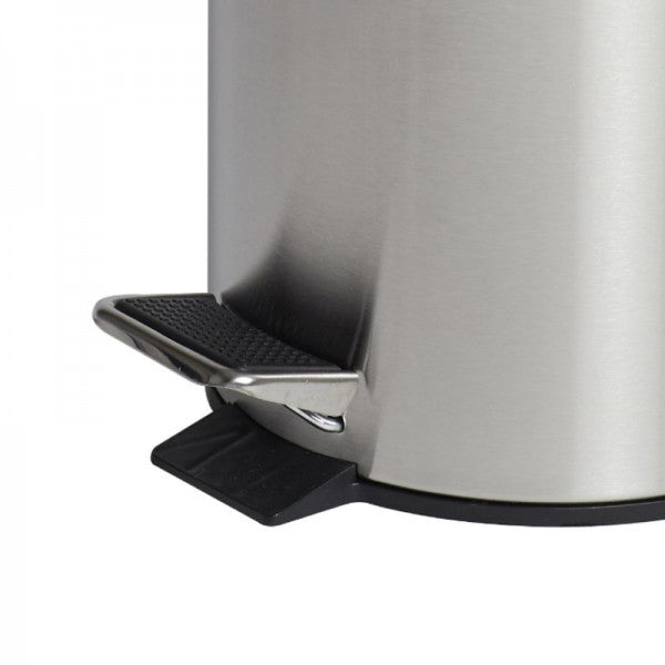 12L Round Stainless Steel Pedal Bin - Cafe Supply