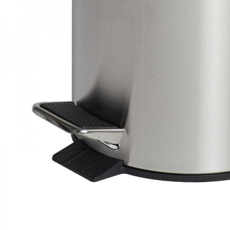 12L Round Stainless Steel Pedal Bin - Cafe Supply
