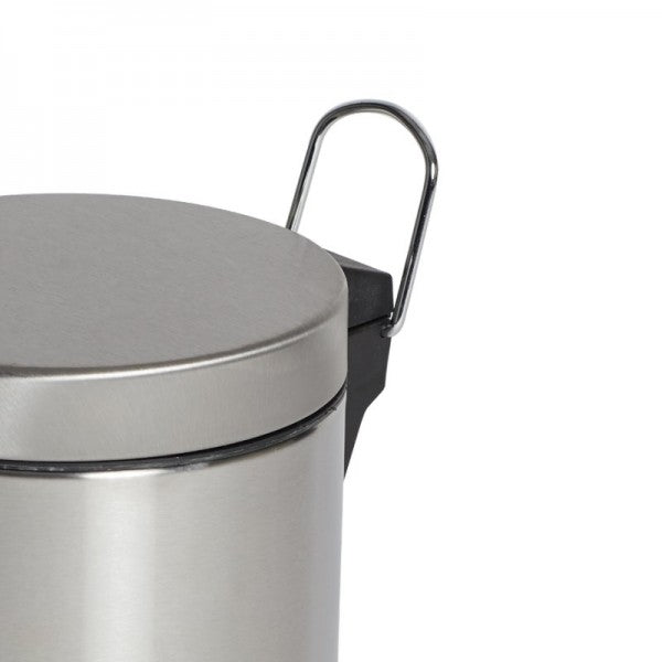 12L Round Stainless Steel Pedal Bin - Cafe Supply