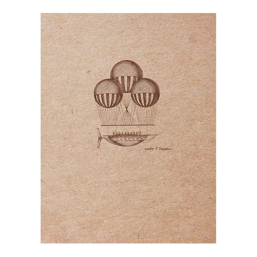 Flying Spirit Sketch Book 16x21cm Kraft - Cafe Supply