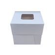 Tall Cake Box (Window - 6" x 6" x 6") - Cafe Supply