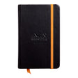 Rhodiarama Hardcover Notebook Pocket Lined Black - Cafe Supply