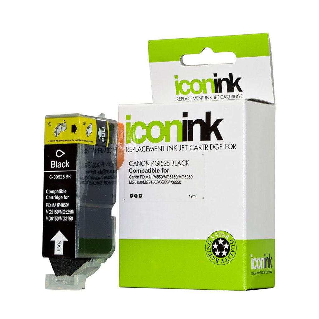 Icon Compatible Canon PGI525 Black Ink Cartridge - Cafe Supply
