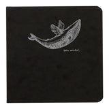 Flying Spirit Sketch Book 10.5x10.5cm Black - Cafe Supply
