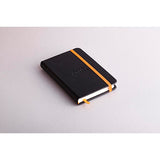 Rhodiarama Hardcover Notebook Pocket Lined Black - Cafe Supply