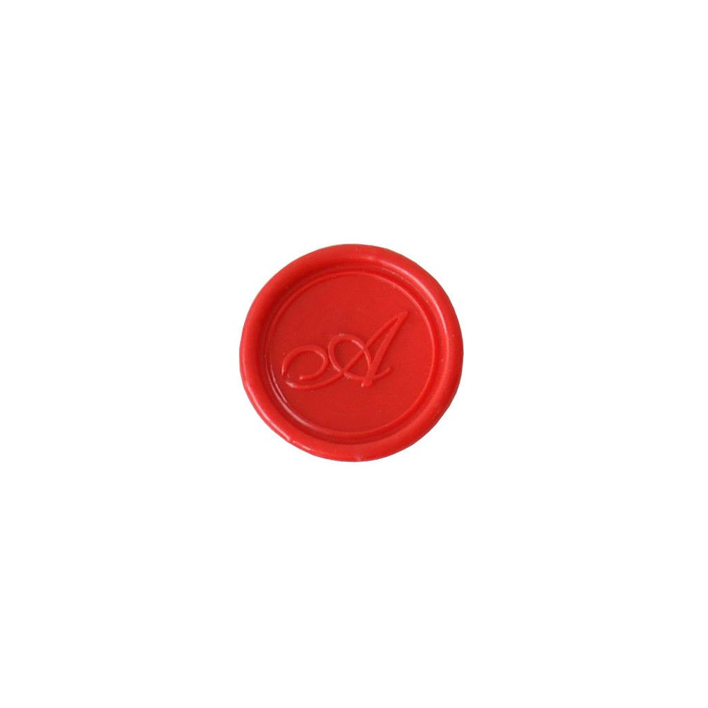 Herbin Wooden Handle Round Seal Copperplate A - Cafe Supply