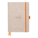 Rhodiarama Goalbook A5 Dotted Beige - Cafe Supply