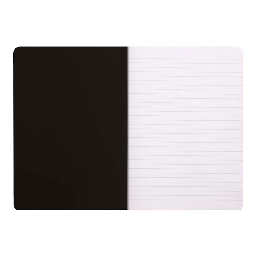 Rhodia Classic Notebook Stapled A4 Lined Black - Cafe Supply