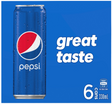 Pepsi Soft Drink Cans 6 x 330ml - Cafe Supply