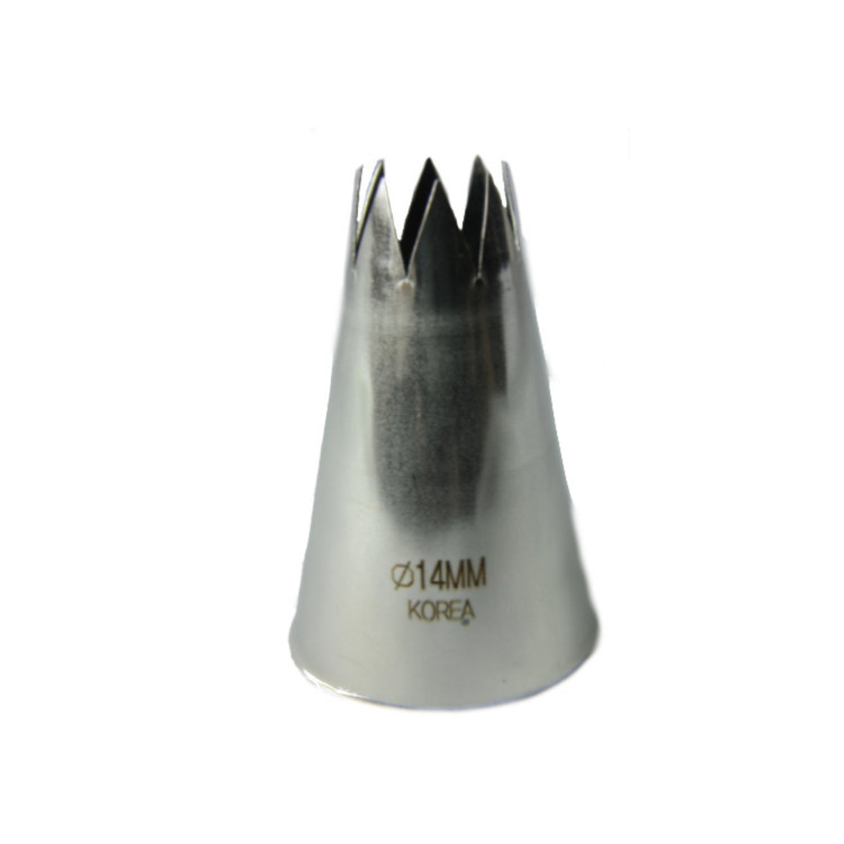 Large Stainless Steel Star 14mm Piping Tube, 5cm length - Cafe Supply