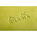 Rhodiarama Hardcover Notebook Pocket Lined Anise Green - Cafe Supply