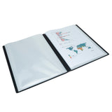 Rapesco Germ-Savvy Antibacterial A4 Hardcover Display Book 36 Pockets Black - Cafe Supply