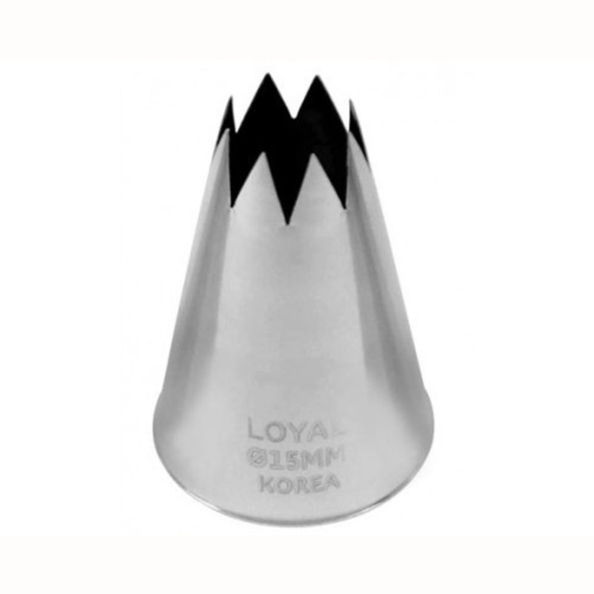 Large Stainless Steel Star 15mm Piping Tube, 5cm length - Cafe Supply