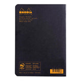 Rhodia Classic Notebook Stapled A5 Dot Black - Cafe Supply