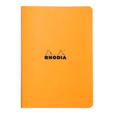 Rhodia Classic Notebook Stapled A5 Lined Orange - Cafe Supply