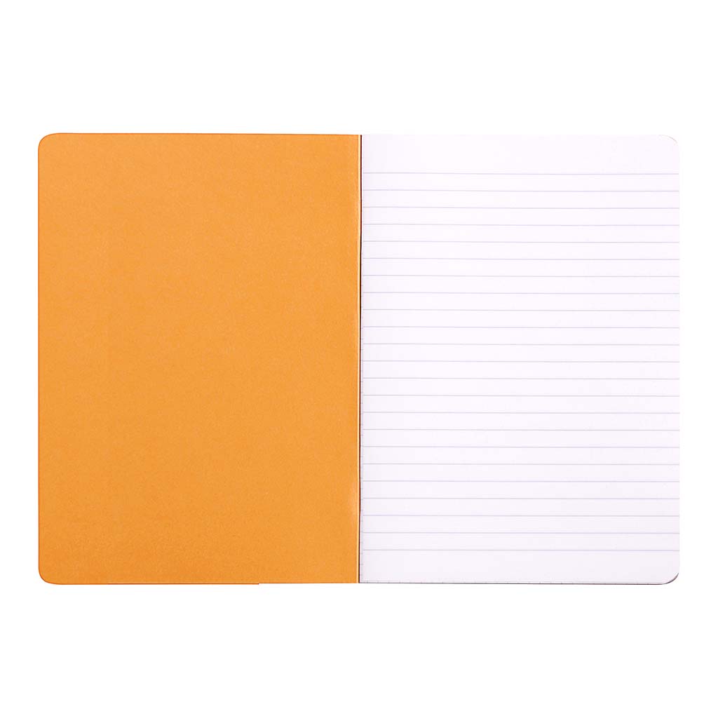 Rhodia Classic Notebook Stapled A5 Lined Orange - Cafe Supply