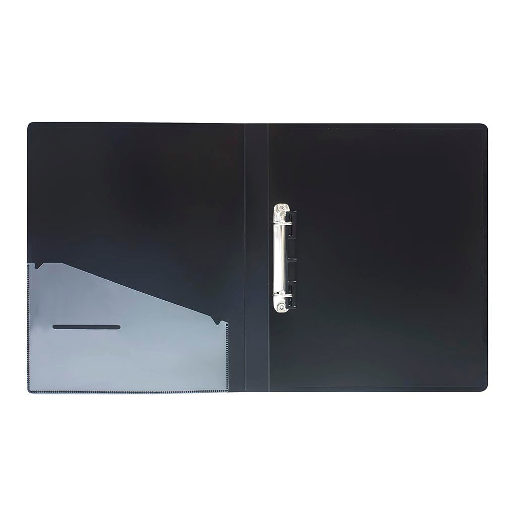 OSC Mini Ringbinder A4 2D 16mm Black - Cafe Supply