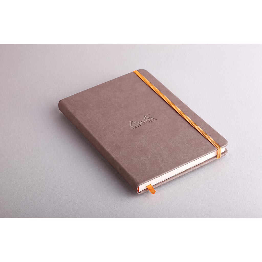 Rhodiarama Hardcover Notebook A5 Lined Taupe - Cafe Supply